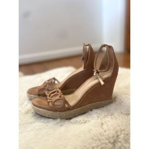 SCHUTZ Tan Wedge Sandals